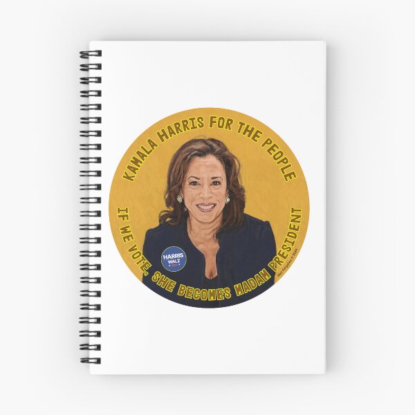 Item preview, Kamala Harris for The People - If we vote, She Becomes Madam President. In Brown and Yellow. designed and sold by Neil Feigeles.