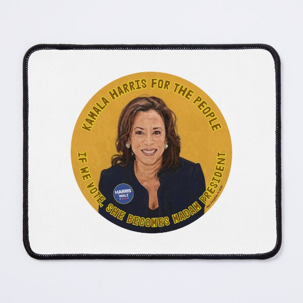 Item preview, Kamala Harris for The People - If we vote, She Becomes Madam President. In Brown and Yellow. designed and sold by Neil Feigeles.
