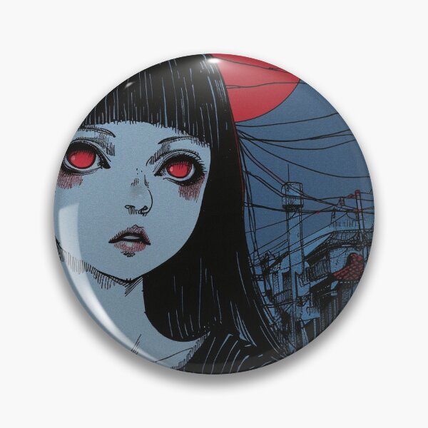 Item preview, blue citynight – psychedelic anime manga girl panorama designed and sold by ForsakenFrames.