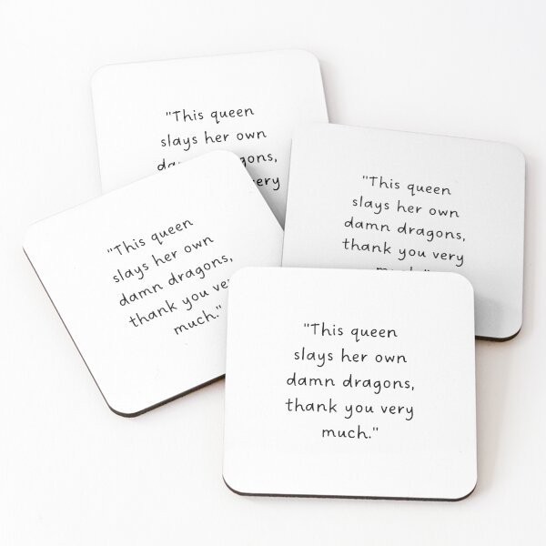 Item preview, "This queen slays her own damn dragons, thank you very much." | Handwritten-Style Font | Minimalistic designed and sold by RM-Journey.