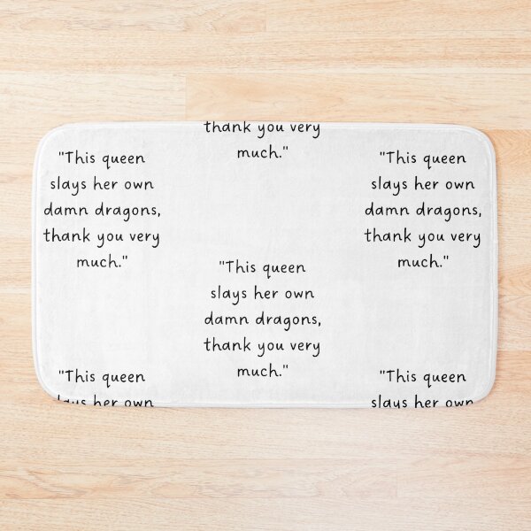 Item preview, "This queen slays her own damn dragons, thank you very much." | Handwritten-Style Font | Minimalistic designed and sold by RM-Journey.