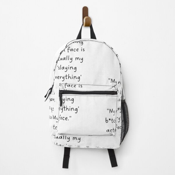 Item preview, "My resting b*tch face is actually my 'slaying everything' face." | Handwritten-Style Font | Minimalistic designed and sold by RM-Journey.