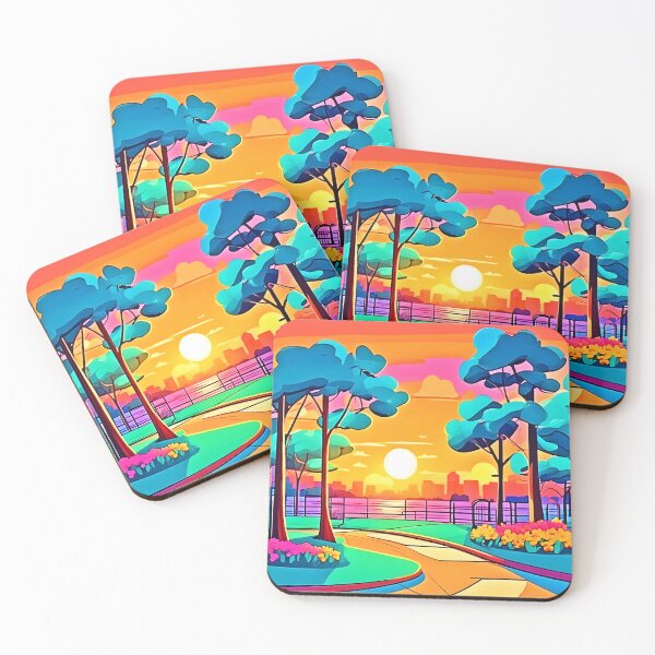Item preview, Vibrant Sunset Cityscape designed and sold by Health And Fitness Posts e-Store.