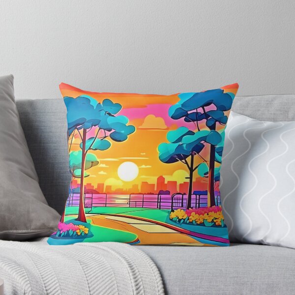 Item preview, Vibrant Sunset Cityscape designed and sold by Health And Fitness Posts e-Store.