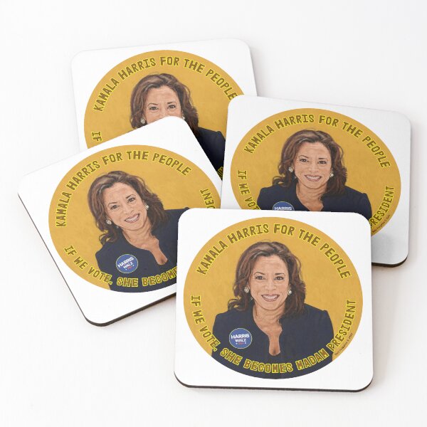 Item preview, Kamala Harris for The People - If we vote, She Becomes Madam President. In Brown and Yellow. designed and sold by Neil Feigeles.