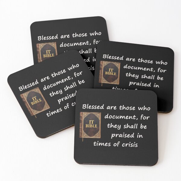 Item preview, IT Bible: Blessed are those who document designed and sold by DesignsByJensen.