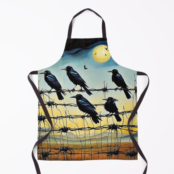 Item preview, Crows on barbed fence 1 designed and sold by George Hutton Hunter.