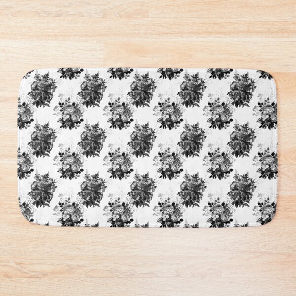 Item preview, Goth Inspired Elegant Black and White Floral designed and sold by JstPeachy.