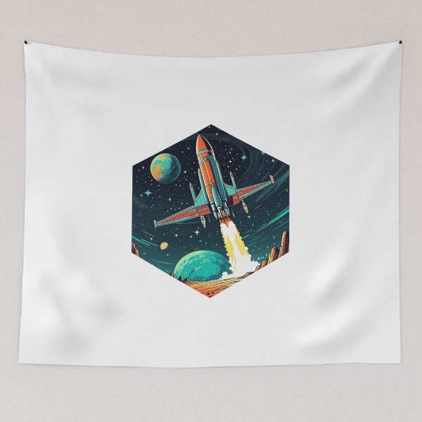Item preview, Vintage Spaceship designed and sold by AbsoluteA.