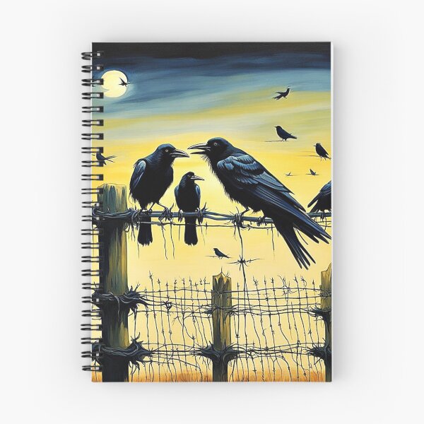 Item preview, Crows on barbed fence 3 designed and sold by George Hutton Hunter.