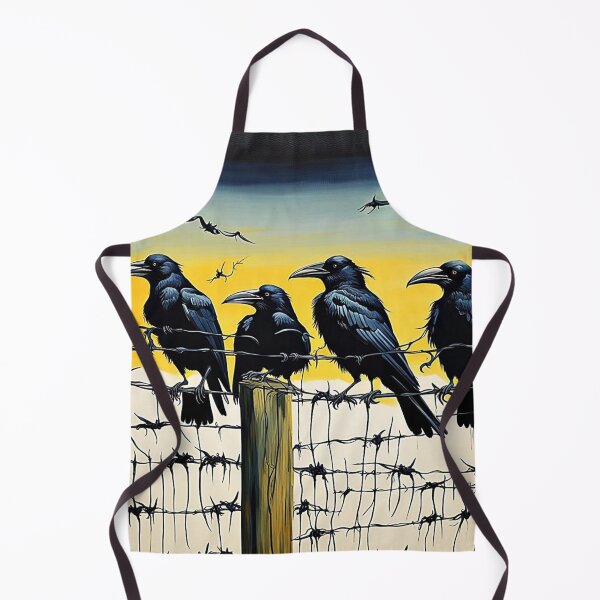 Item preview, Crows on barbed fence 4 designed and sold by George Hutton Hunter.