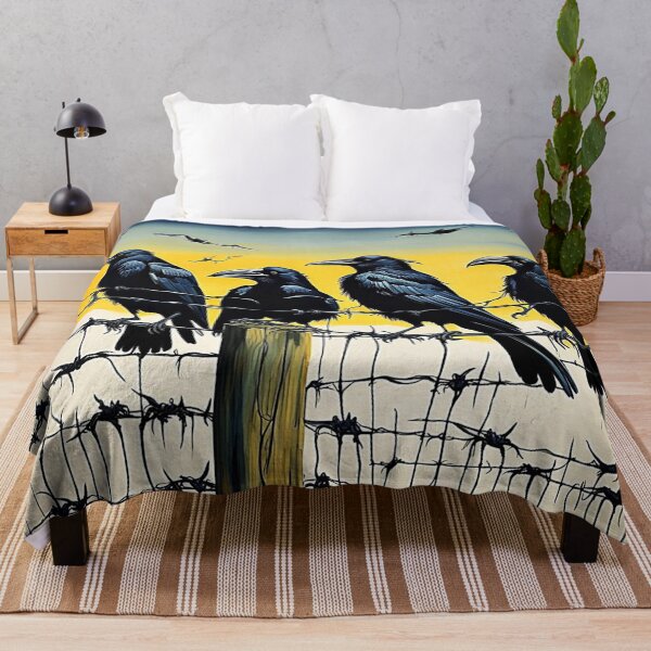 Item preview, Crows on barbed fence 4 designed and sold by George Hutton Hunter.