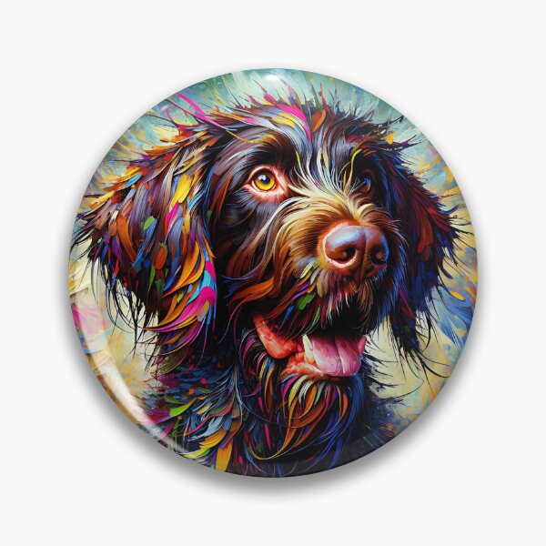 Item preview, German Wirehaired Pointer Dog Acrylic Print Pet Portrait Pet Lovers designed and sold by Puppy Puzzles Plus.