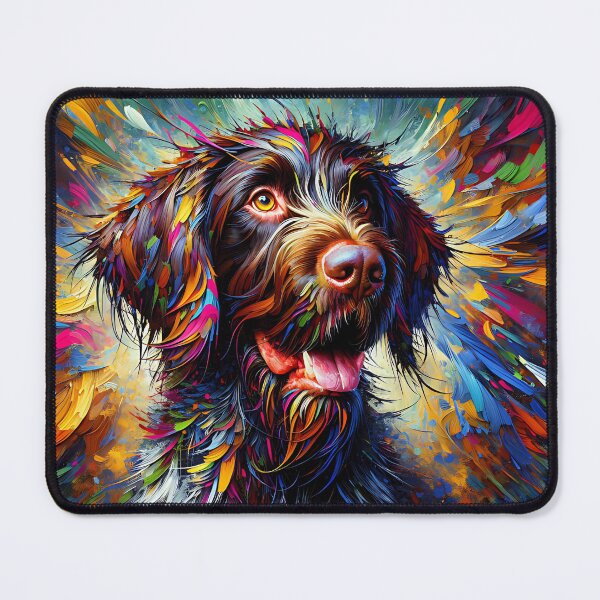 Item preview, German Wirehaired Pointer Dog Acrylic Print Pet Portrait Pet Lovers designed and sold by Puppy Puzzles Plus.