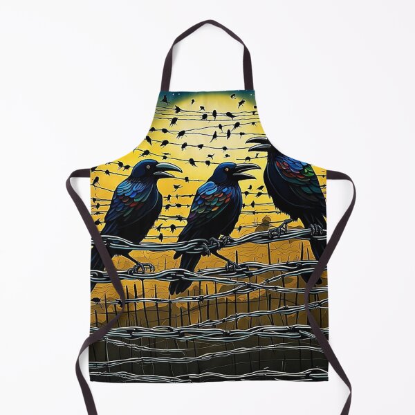 Item preview, Crows on barbed fence 5 designed and sold by George Hutton Hunter.