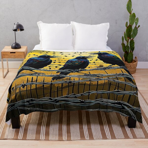 Item preview, Crows on barbed fence 5 designed and sold by George Hutton Hunter.
