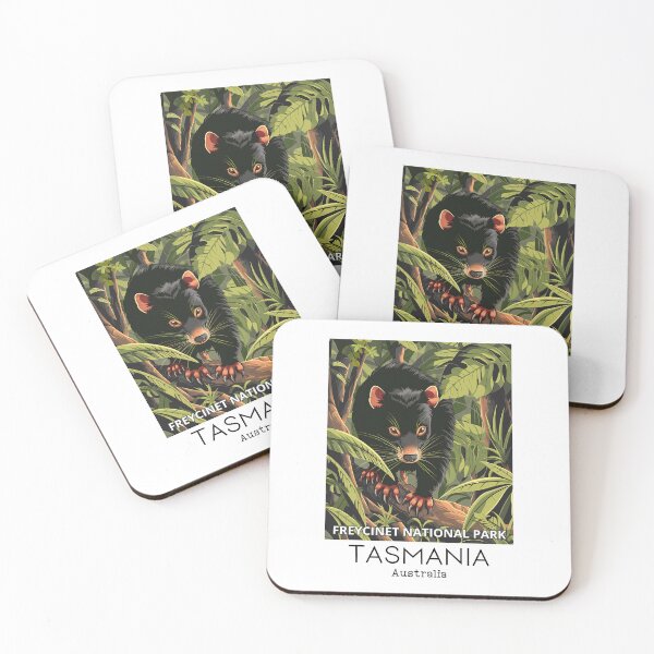 Item preview, A Vintage Travel Illustration of a Tasmanian Devil in Freycinet National Park - Australia  designed and sold by GoodOldVintage.
