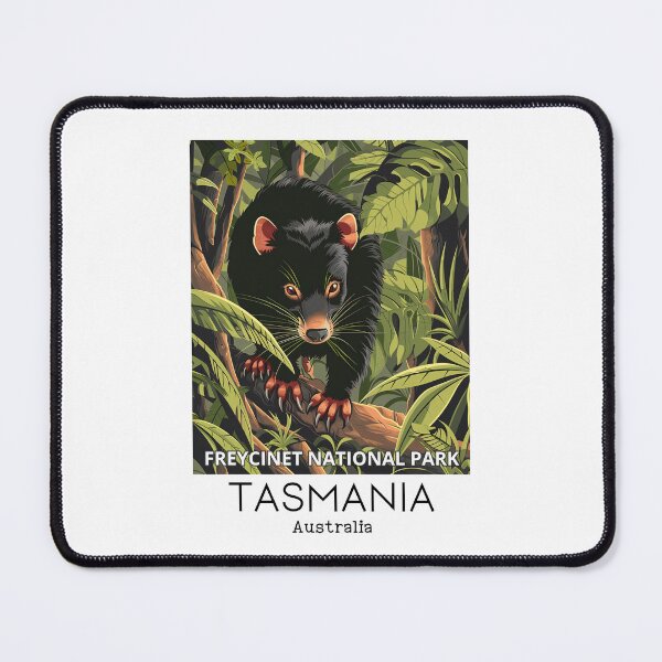 Item preview, A Vintage Travel Illustration of a Tasmanian Devil in Freycinet National Park - Australia  designed and sold by GoodOldVintage.