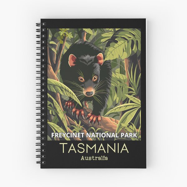 Item preview, A Vintage Travel Illustration of a Tasmanian Devil in Freycinet National Park - Australia  designed and sold by GoodOldVintage.
