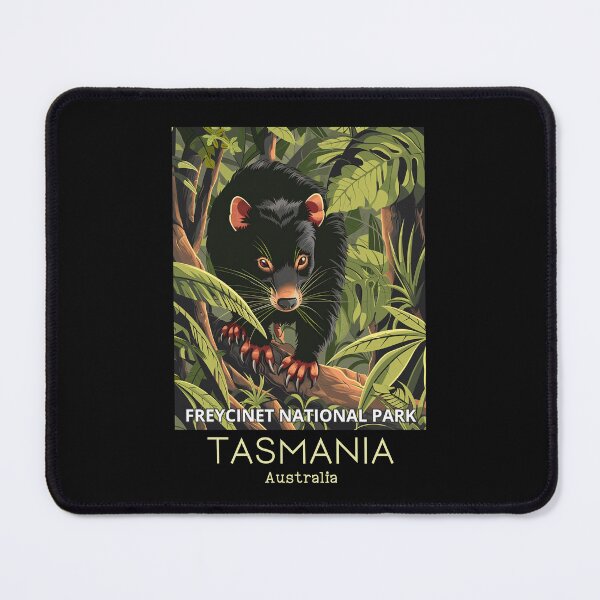 Item preview, A Vintage Travel Illustration of a Tasmanian Devil in Freycinet National Park - Australia  designed and sold by GoodOldVintage.