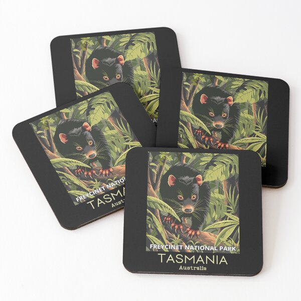 Item preview, A Vintage Travel Illustration of a Tasmanian Devil in Freycinet National Park - Australia  designed and sold by GoodOldVintage.