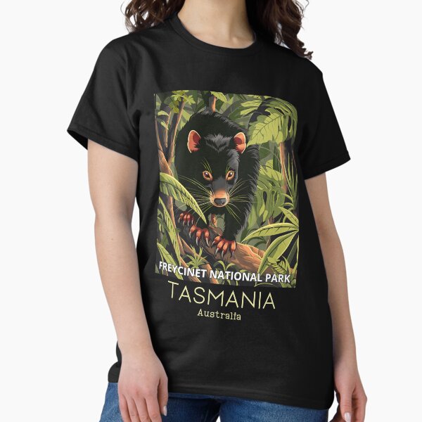 Item preview, A Vintage Travel Illustration of a Tasmanian Devil in Freycinet National Park - Australia  designed and sold by GoodOldVintage.