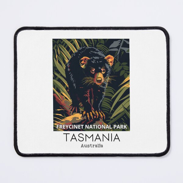 Item preview, A Vintage Travel Illustration of a Tasmanian Devil in Freycinet National Park - Australia  designed and sold by GoodOldVintage.