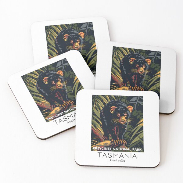 Item preview, A Vintage Travel Illustration of a Tasmanian Devil in Freycinet National Park - Australia  designed and sold by GoodOldVintage.