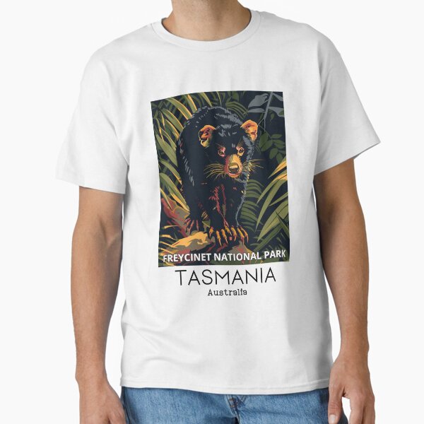 Item preview, A Vintage Travel Illustration of a Tasmanian Devil in Freycinet National Park - Australia  designed and sold by GoodOldVintage.