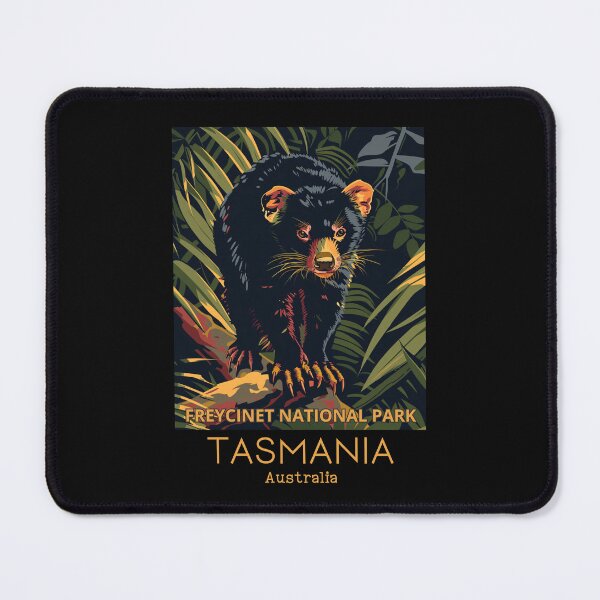 Item preview, A Vintage Travel Illustration of a Tasmanian Devil in Freycinet National Park - Australia  designed and sold by GoodOldVintage.