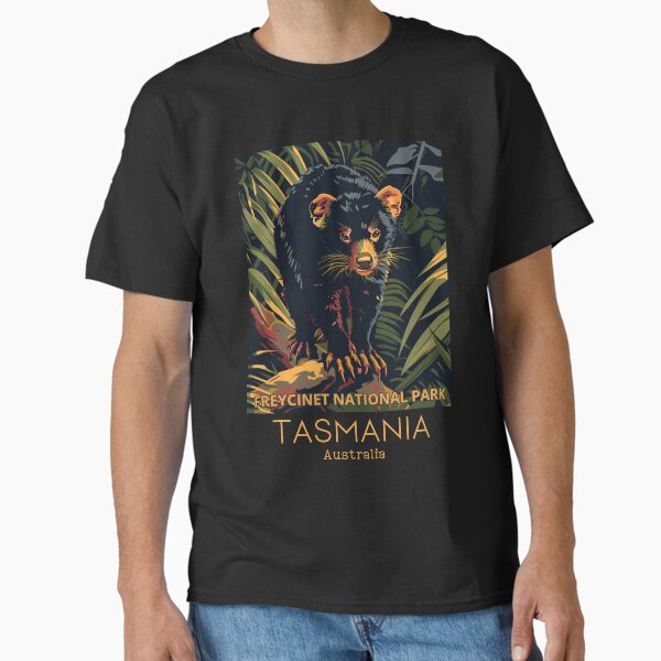 Item preview, A Vintage Travel Illustration of a Tasmanian Devil in Freycinet National Park - Australia  designed and sold by GoodOldVintage.