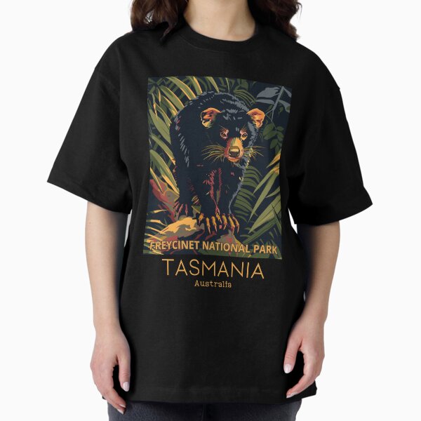 Item preview, A Vintage Travel Illustration of a Tasmanian Devil in Freycinet National Park - Australia  designed and sold by GoodOldVintage.