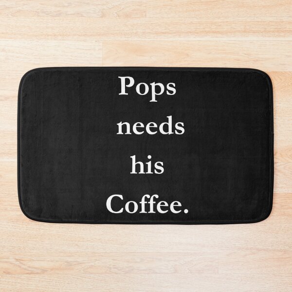 Item preview, Pops Needs His Coffee Classic Black Tee designed and sold by GeekySexyCool.