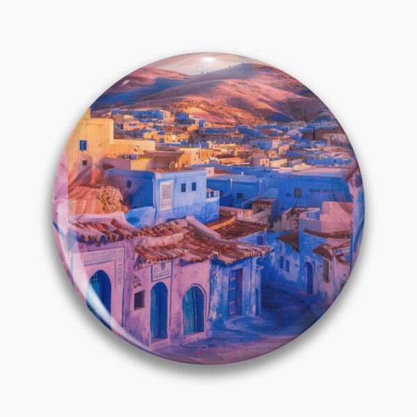 Aperçu de l'œuvre Chefchaouen - La Perle Bleue du Maroc créée et vendue par ChicTeeLab.