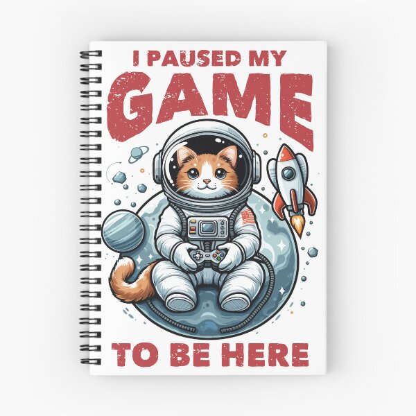 Item preview, Space Cat Gamer - I Paused My Game to Be Here designed and sold by ArtiFourtee.