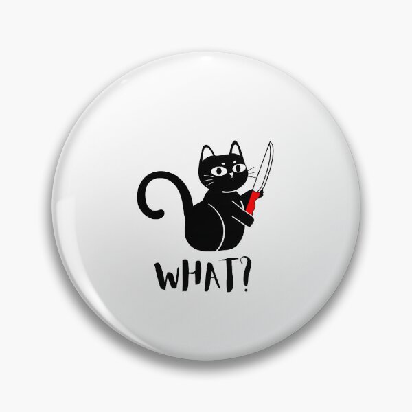 Item preview, cute Cat What Black Cat, Murderous Cat With Knife Shirts designed and sold by  pastel pep .