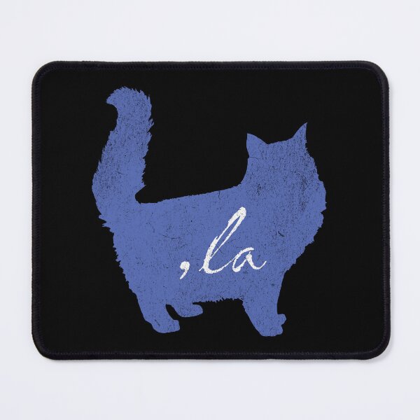 Item preview, Blue Cat Silhouette With Quotes From 2024 Election -,la / Comma la / Kamala / Kamala Harris designed and sold by franzandsabina.