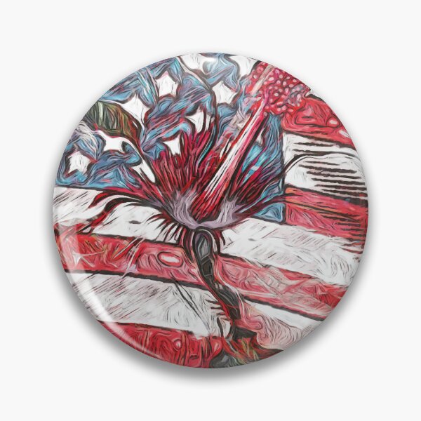 Item preview, United States of America Hibiscus designed and sold by Hen-C-Art.