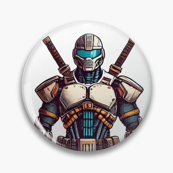 Item preview, Retro futuristic warrior with armor. designed and sold by JonelleTshirts.