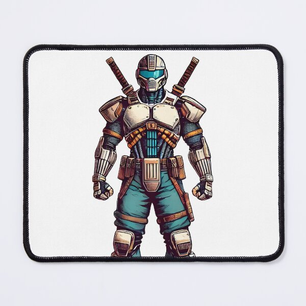 Item preview, Retro futuristic warrior with armor. designed and sold by JonelleTshirts.