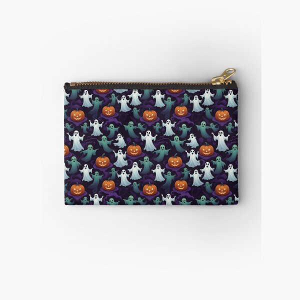 Item preview, Cartoon Ghosts, Ghouls, and Pumpkins Repeating Pattern #1 designed and sold by TechnoWhimsy.