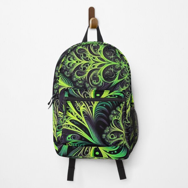 Item preview, Fractal Illusion T-Shirt Design: Infinite Depth in Neon Green and Black designed and sold by Rui Fernandes.
