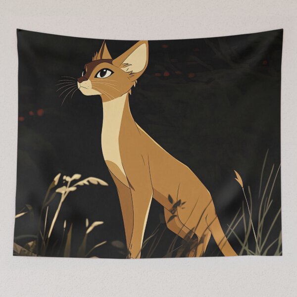 Item preview, Abyssinian cat | Anime style designed and sold by ComicsFactory.