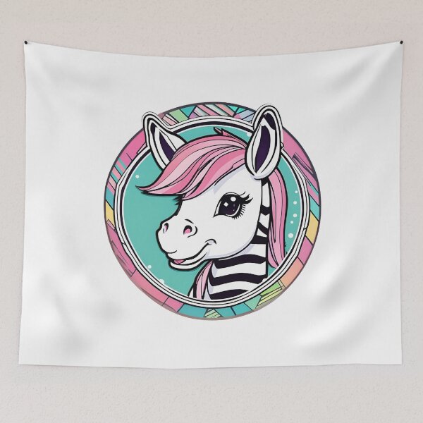 Item preview, Cute Zebra Cartoon designed and sold by pUNKnown.