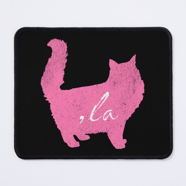 Item preview, Pink Cat Silhouette With Quotes From 2024 Election -,la / Comma la / Kamala / Kamala Harris designed and sold by franzandsabina.