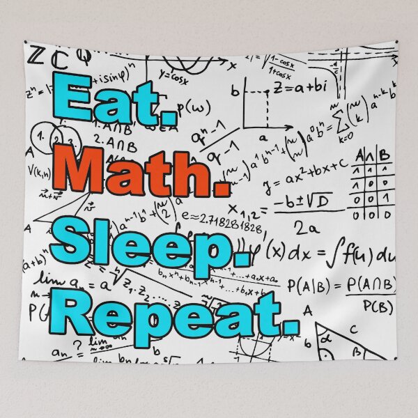 Item preview, Eat. Math. Sleep. Repeat. Math equations designed and sold by Handstand365.