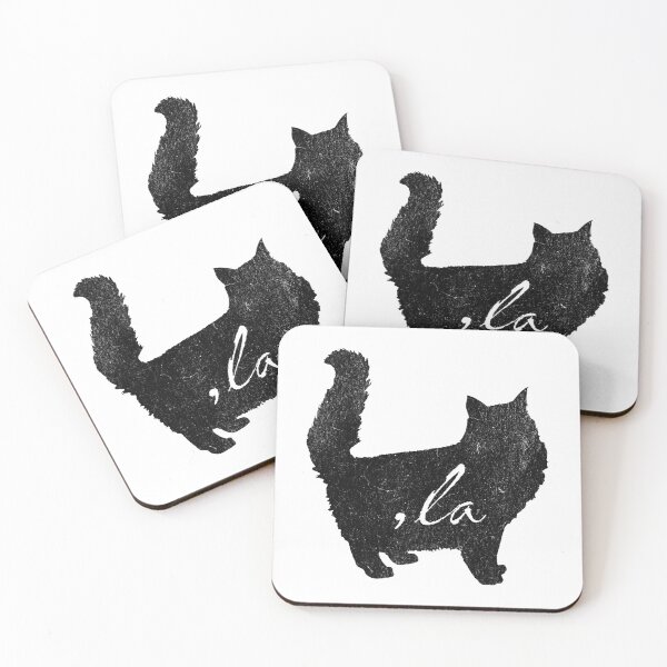 Item preview, Black Cat Silhouette With Quotes From 2024 Election -,la / Comma la / Kamala / Kamala Harris designed and sold by franzandsabina.