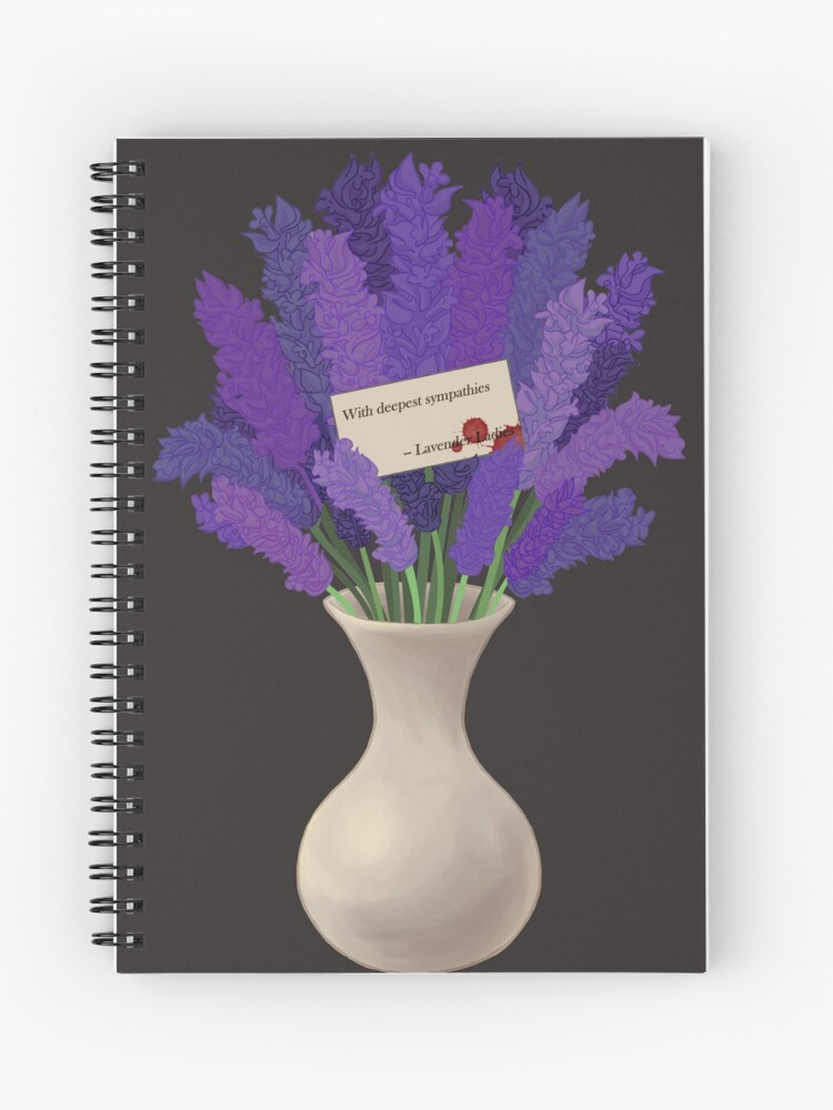 Spiral Notebook, The Lavender Ladies, With Deepest Sympathies designed and sold by LavenderLadies