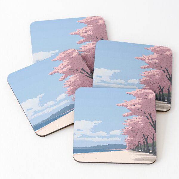Item preview, Beautiful Cherry beach | Anime style designed and sold by ComicsFactory.