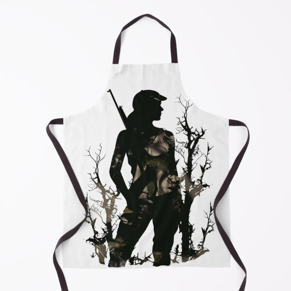 Aperçu de l'œuvre Une chasseuse en tenue de camouflage se promène dans les bois créée et vendue par TamarackFlair.